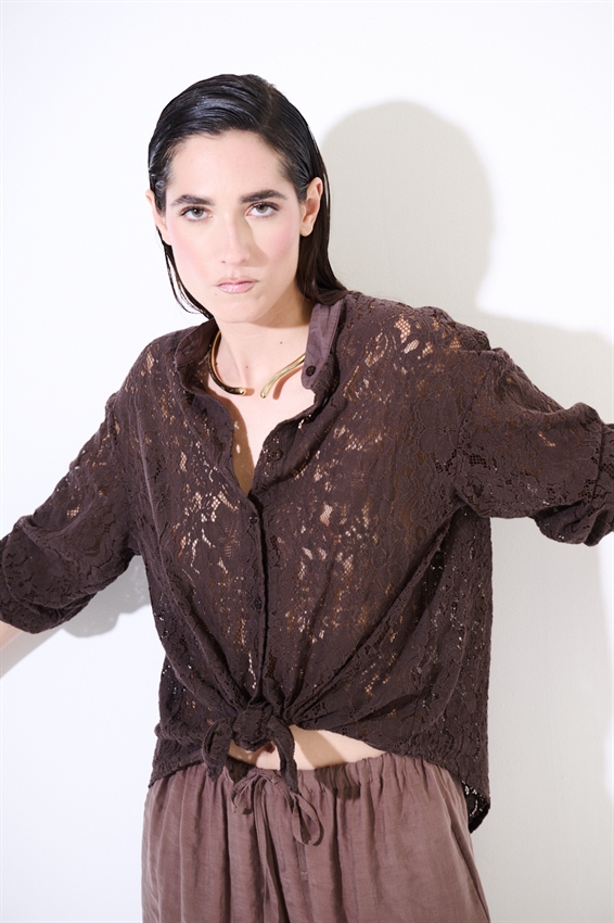 CAMICIA OVER COLLO COREANA MORO