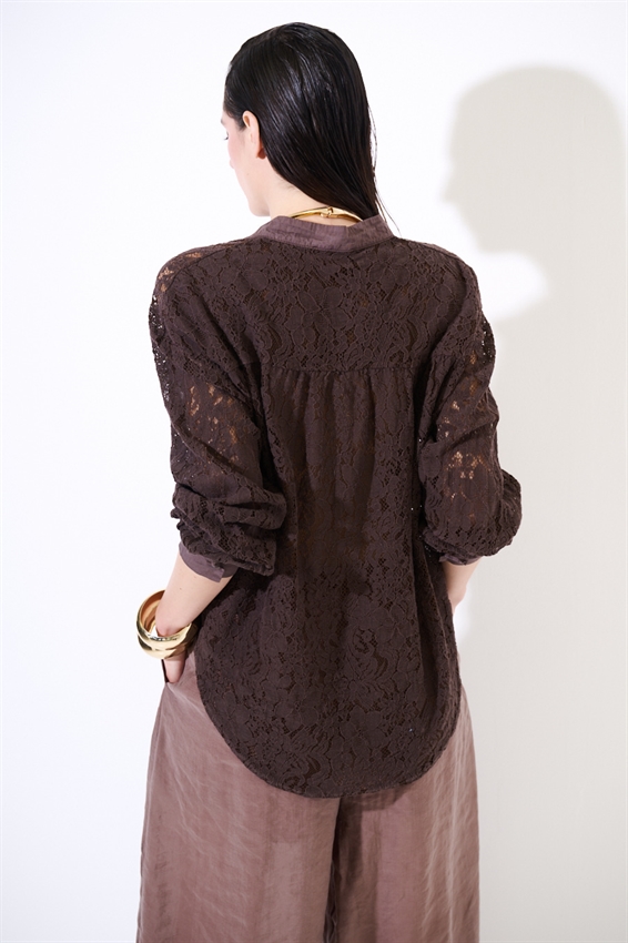 CAMICIA OVER COLLO COREANA MORO