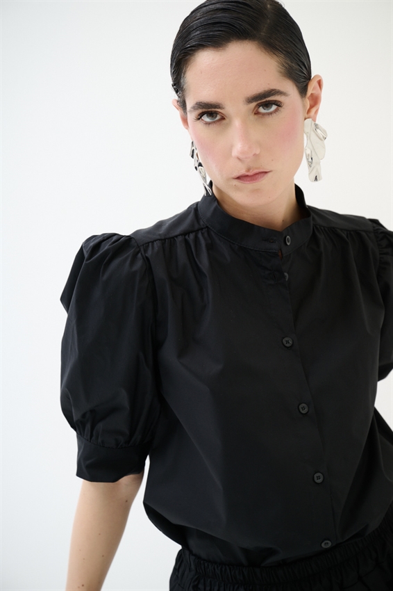 CAMICIA MEZZA MANICA CON COLLO COREANA