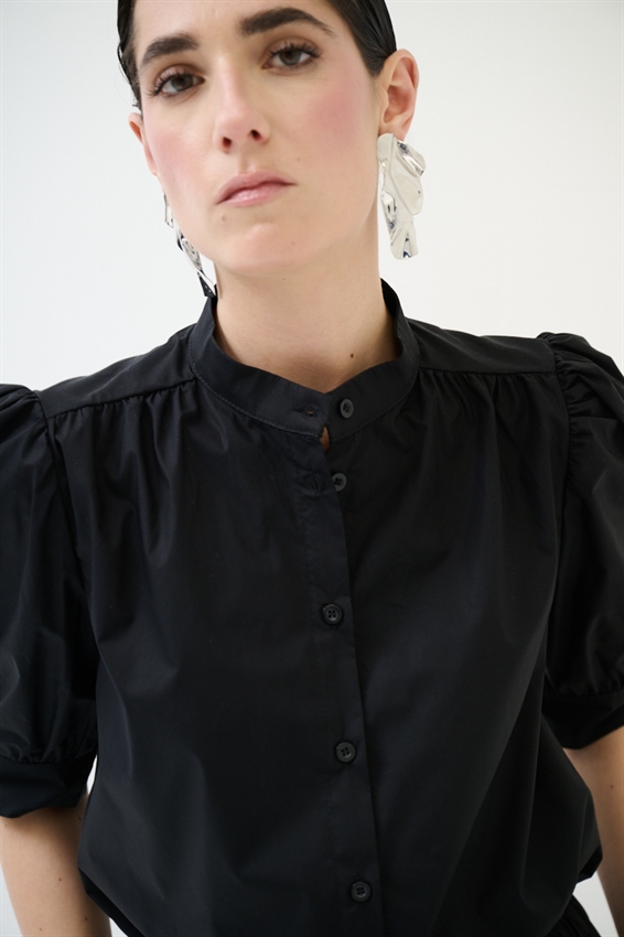 CAMICIA MEZZA MANICA CON COLLO COREANA