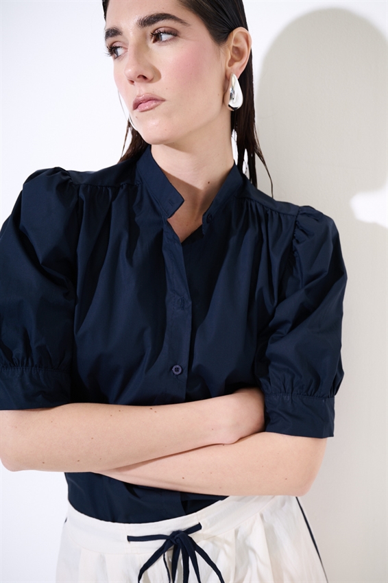 CAMICIA MEZZA MANICA CON COLLO COREANA