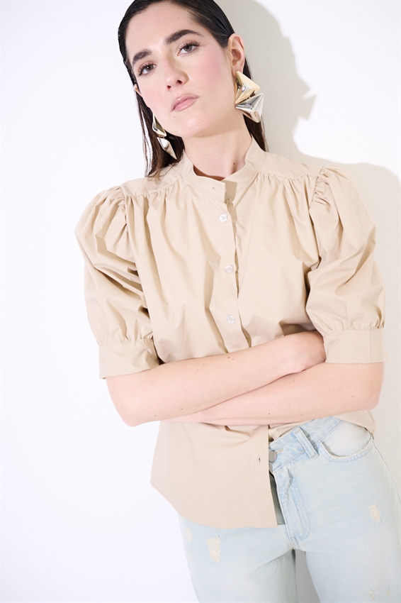 CAMICIA MEZZA MANICA CON COLLO COREANA