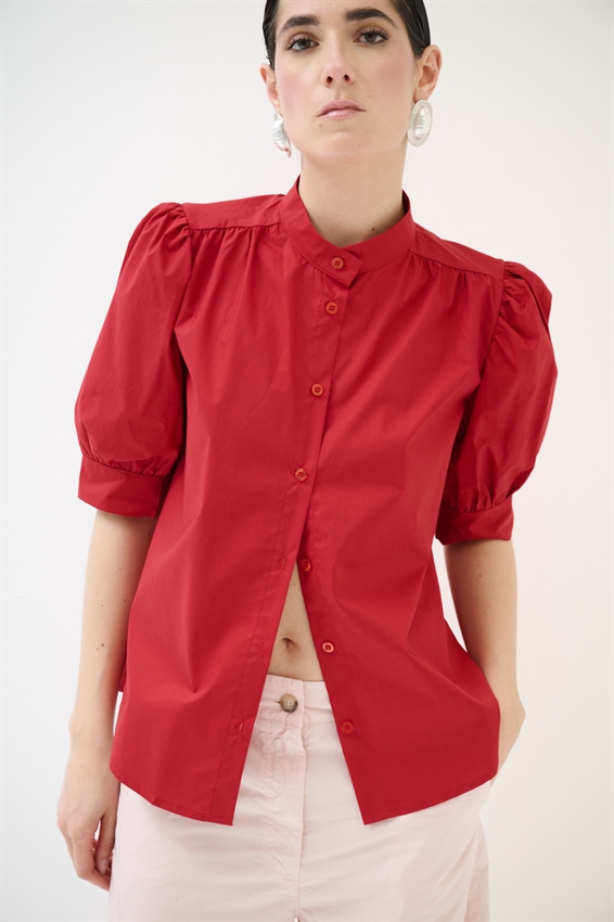 CAMICIA MEZZA MANICA CON COLLO COREANA