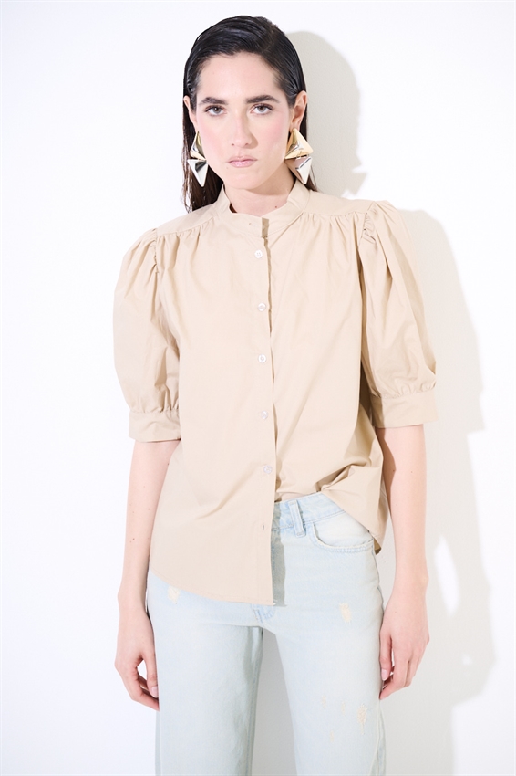 CAMICIA MEZZA MANICA CON COLLO COREANA