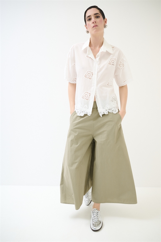 CAMICIA IN PIZZO IN COTONE