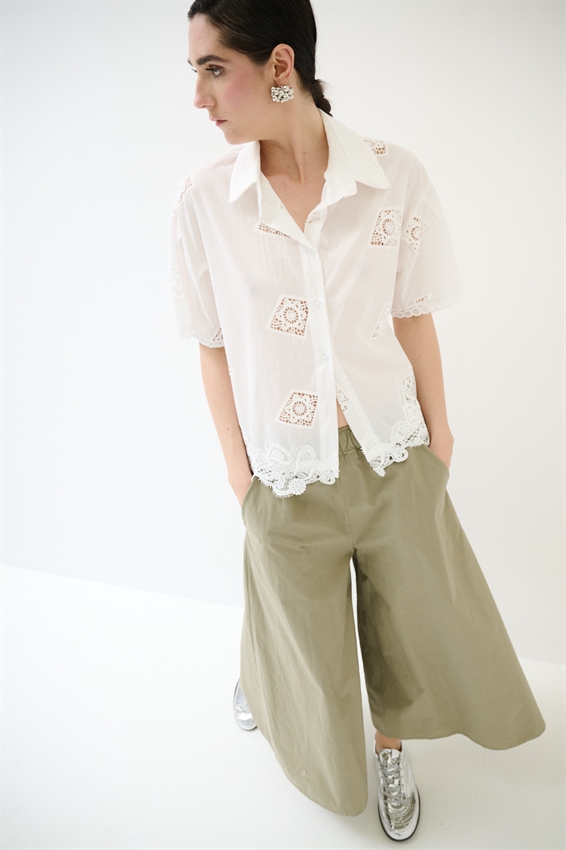 CAMICIA IN PIZZO IN COTONE