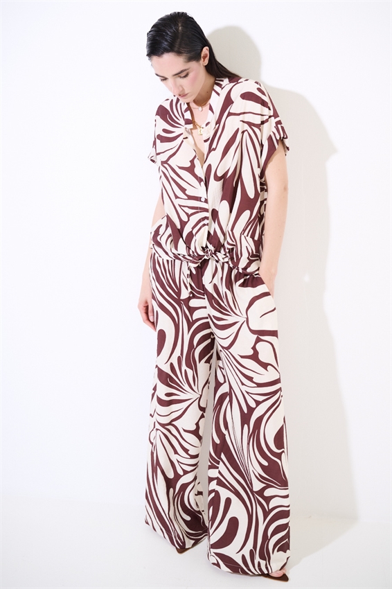 CAMICIA OVER CON NODO A FANTASIA