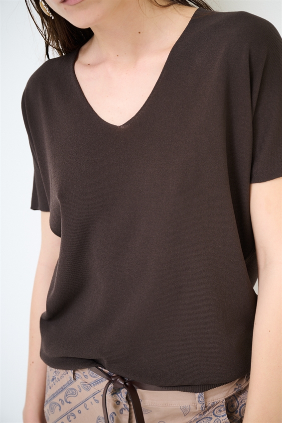 MAGLIA SCOLLO V INTEGRALE MORO