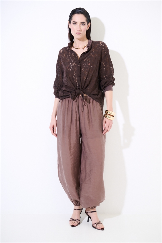 PANTALONE BALLOON CON FODERA IN COTONE