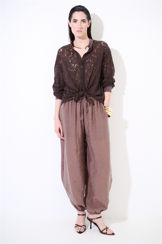 PANTALONE BALLOON CON FODERA IN COTONE