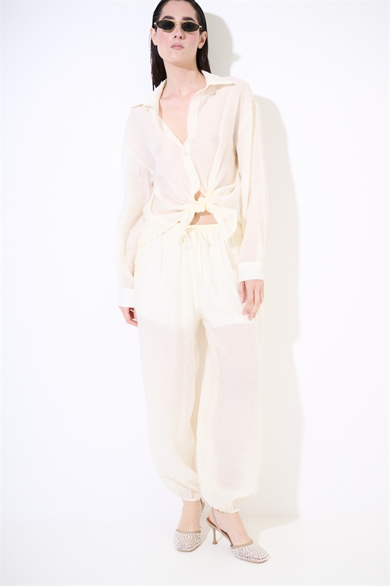 PANTALONE BALLOON CON FODERA IN COTONE