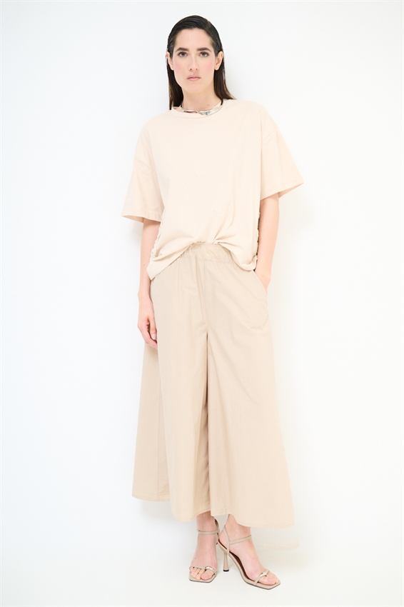 PANTAGONNA CON ELASTICO IN TELA