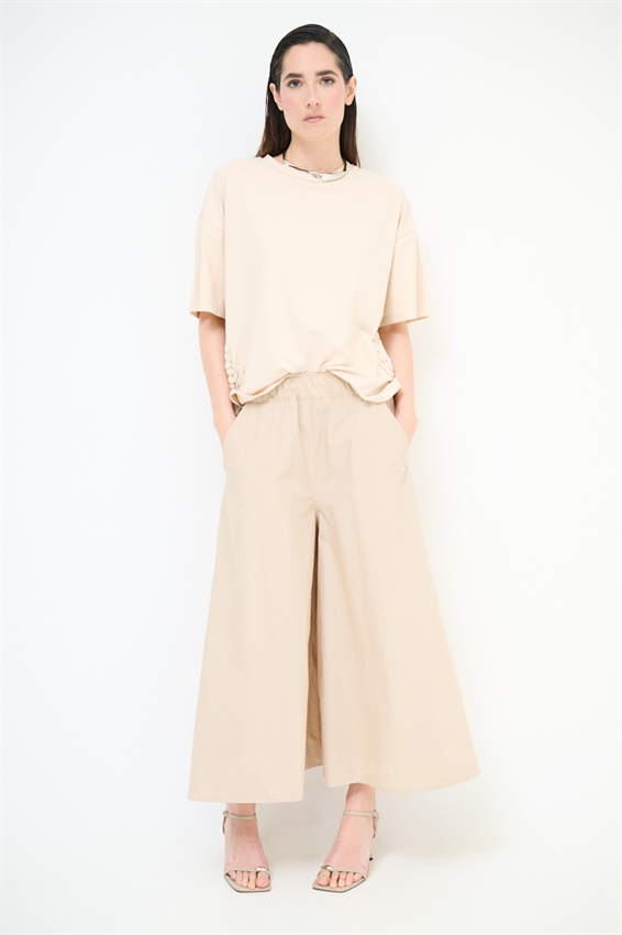 PANTAGONNA CON ELASTICO IN TELA