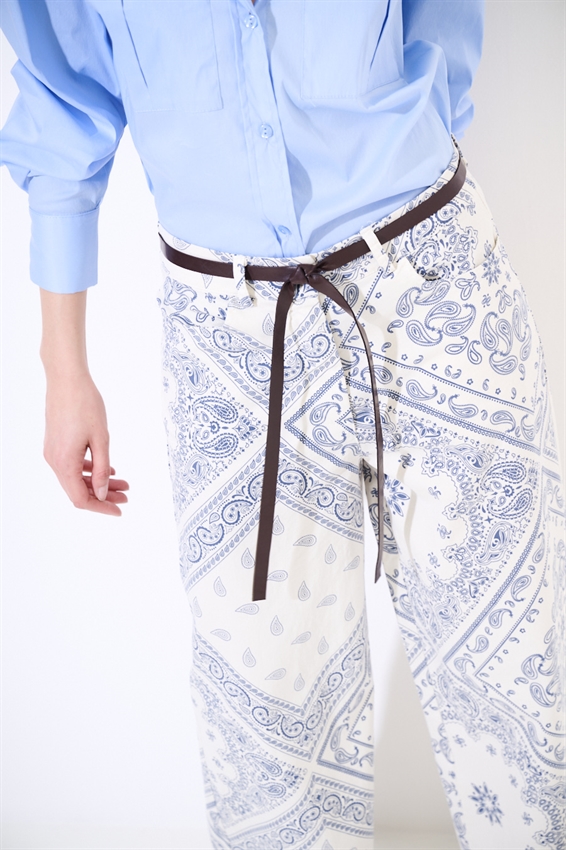 PANTAPALAZZO STAMPA BANDANA BURRO