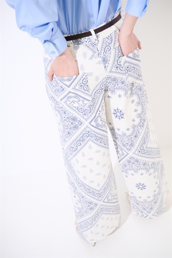 PANTAPALAZZO STAMPA BANDANA BURRO