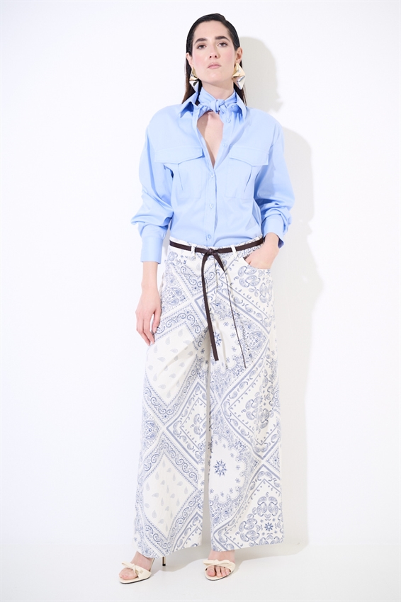 PANTAPALAZZO STAMPA BANDANA BURRO