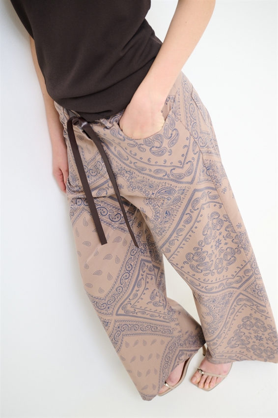 PANTAPALAZZO STAMPA BANDANA MORO