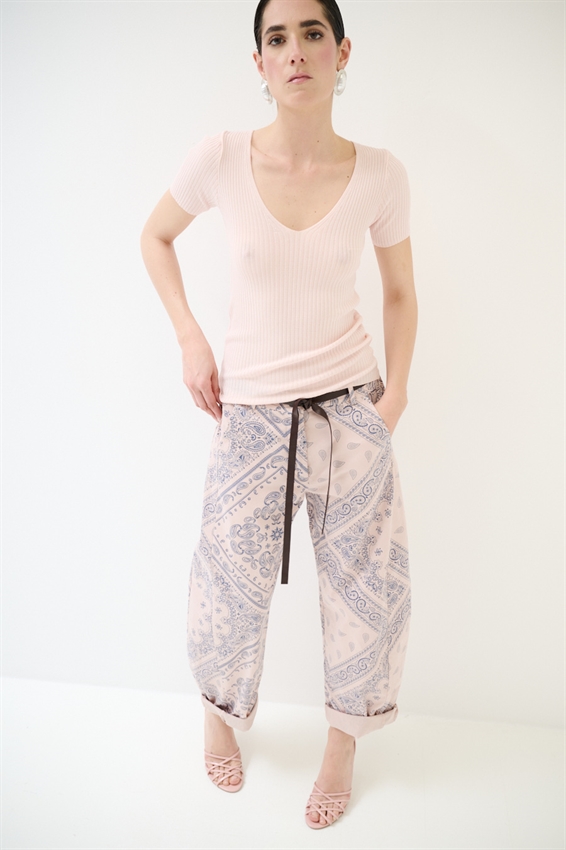 PANTABALLON STAMPA BANDANA ROSA