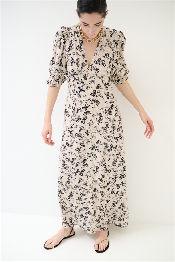 ABITO LUNGO CON STAMPA BURRO