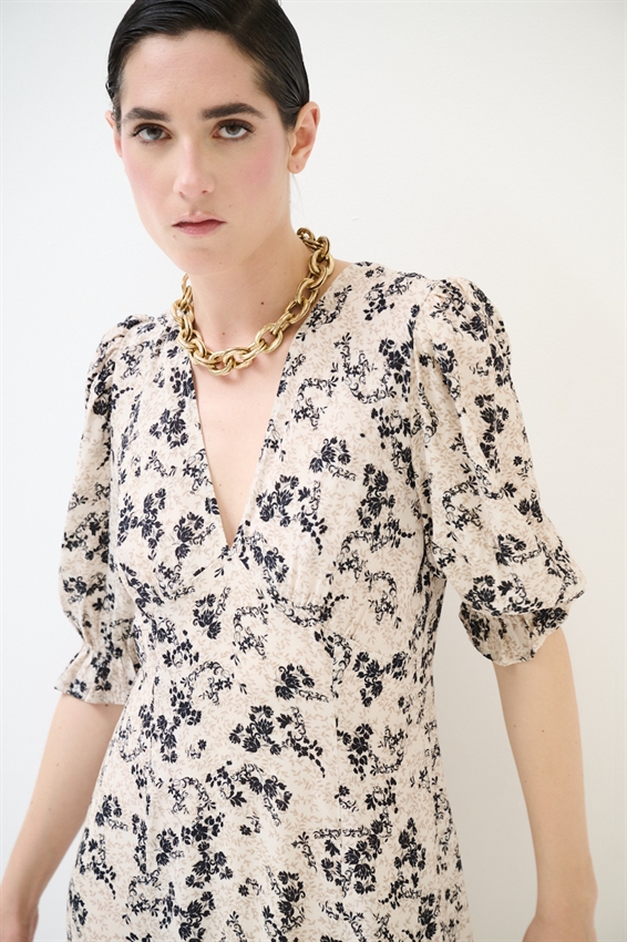 ABITO LUNGO CON STAMPA BURRO