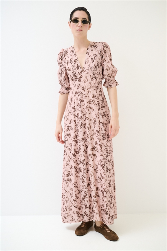 ABITO LUNGO CON STAMPA CONFETTO