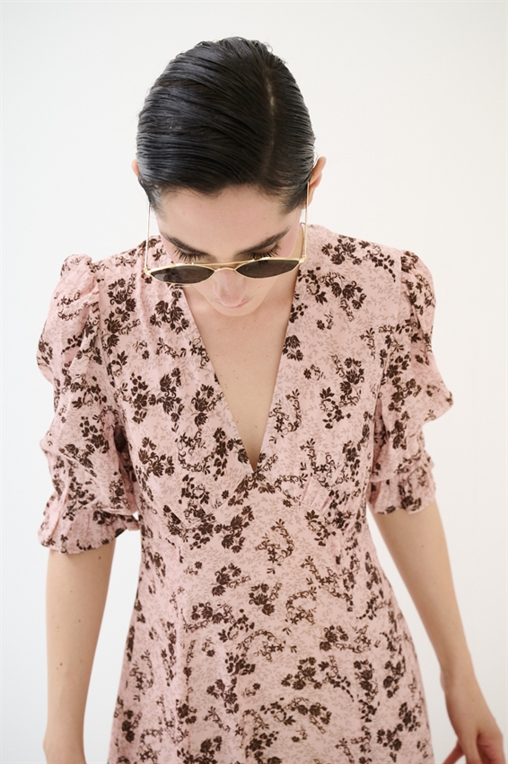 ABITO LUNGO CON STAMPA CONFETTO