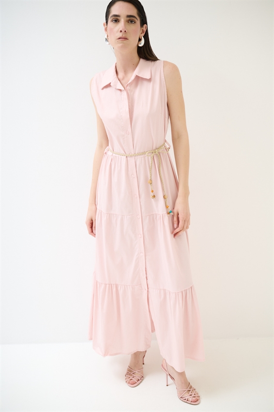 ABITO CHEMISIER LUNGO SMANICATO A BALZE