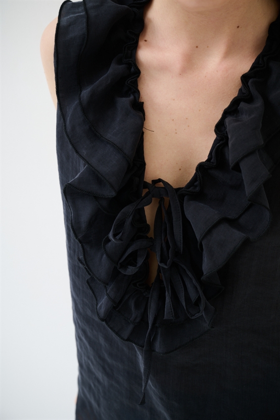 CAMICIA OVER SMANICATA NERO