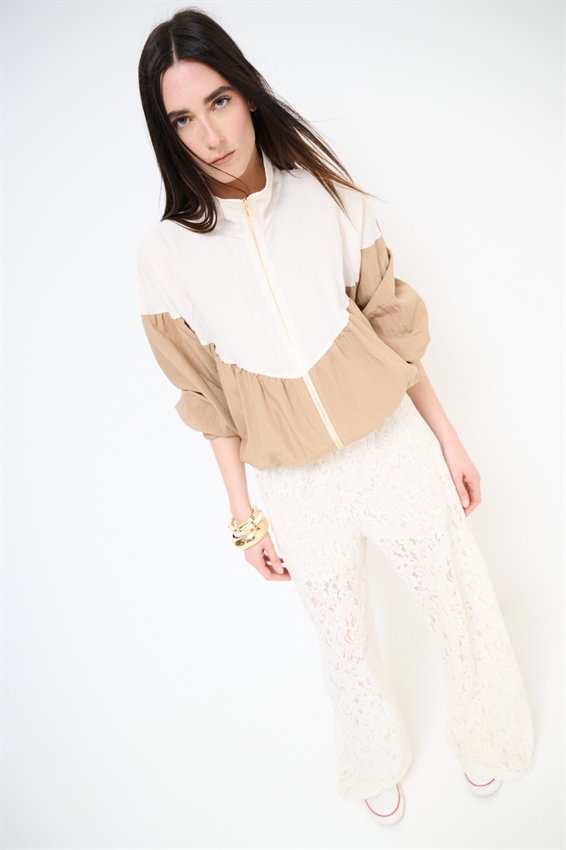 BOMBER BICOLOR CON ZIP