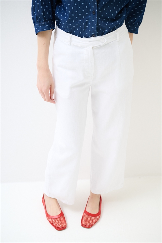 PANTALONE BALLOON IN COTONE FIAMMATO