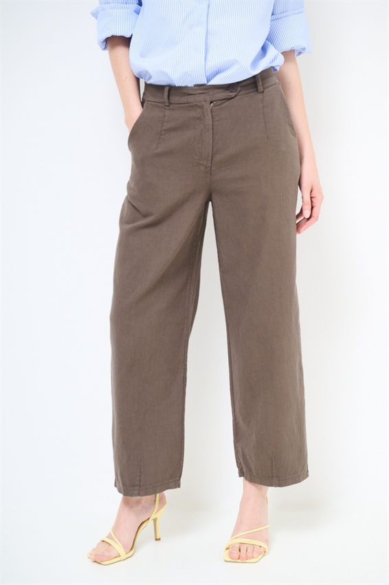 PANTALONE BALLOON IN COTONE FIAMMATO