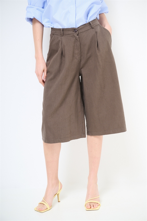 BERMUDA OVER IN COTONE FIAMMATO