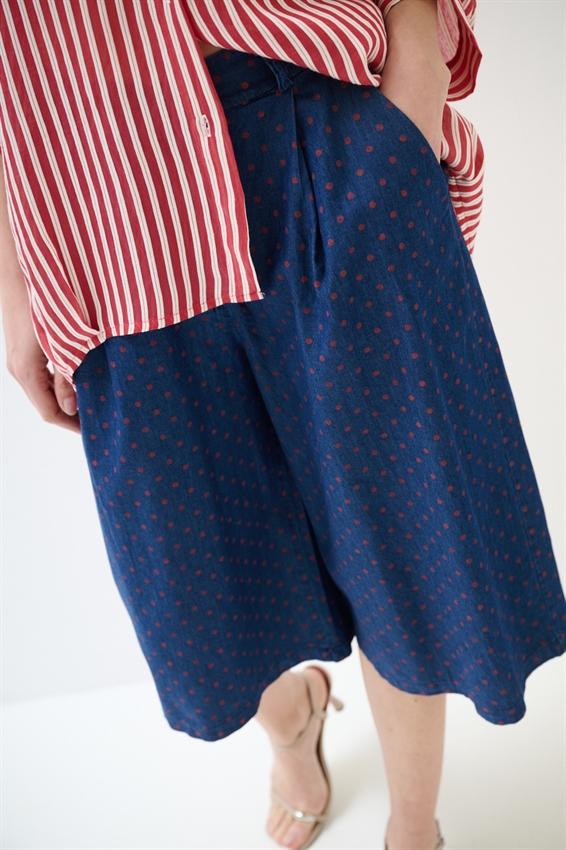 BERMUDA A POIS ROSSO/BLU