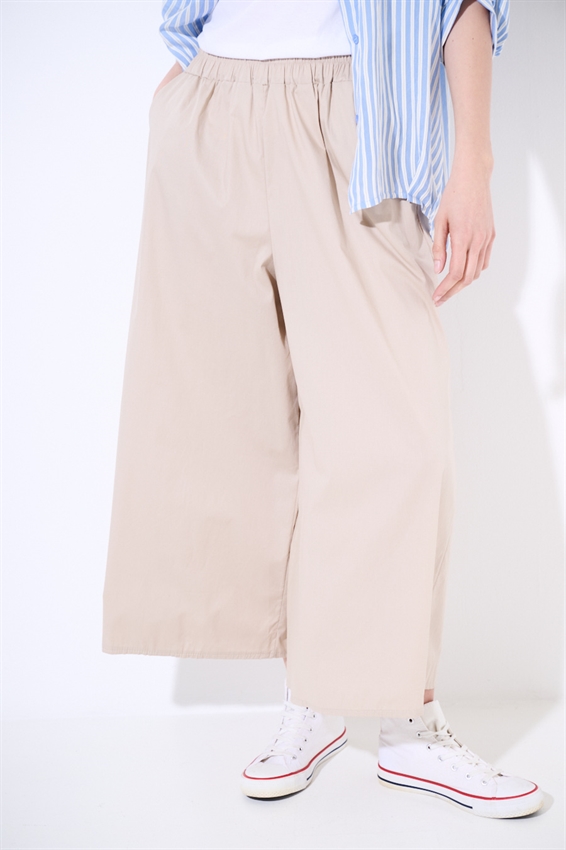 PANTACOULOTTE CON ELASTICO BEIGE