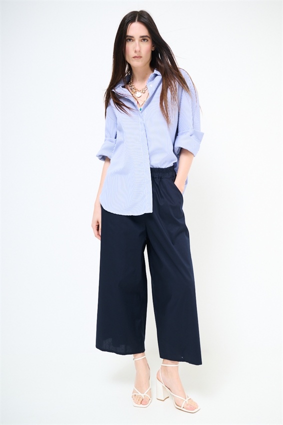 PANTACOULOTTE CON ELASTICO BLU