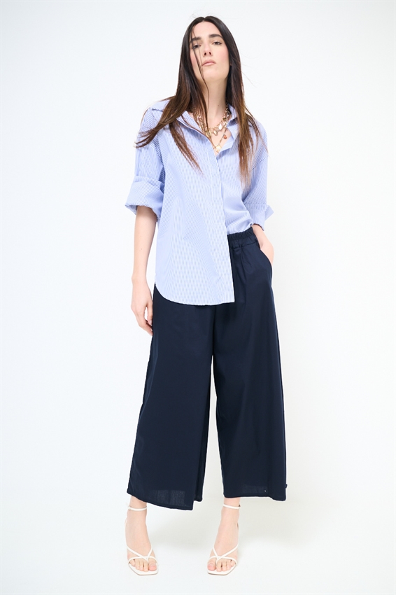 PANTACOULOTTE CON ELASTICO BLU