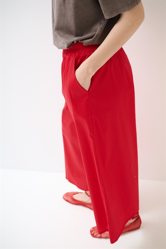 PANTACOULOTTE CON ELASTICO ROSSO