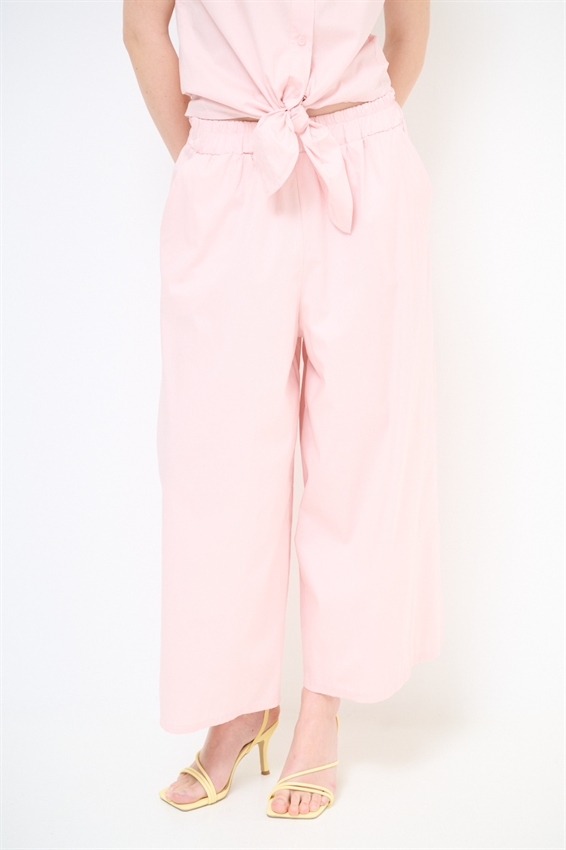 PANTACOULOTTE CON ELASTICO ROSA