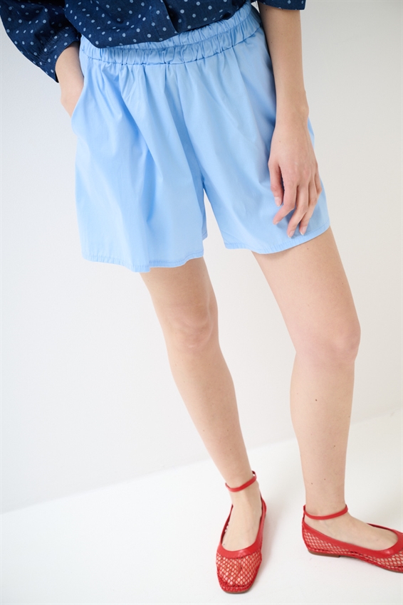 SHORTS IN POPELINE CON ELASTICO