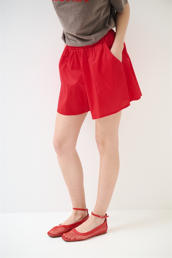 SHORTS IN POPELINE CON ELASTICO