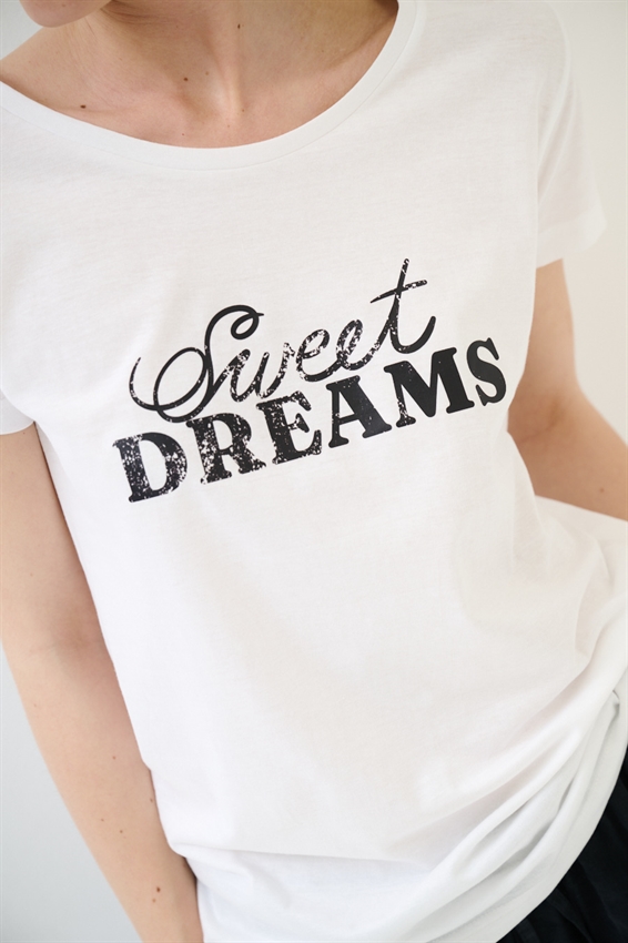 T-SHIRT BASIC CON STAMPA SWEET DREAMS