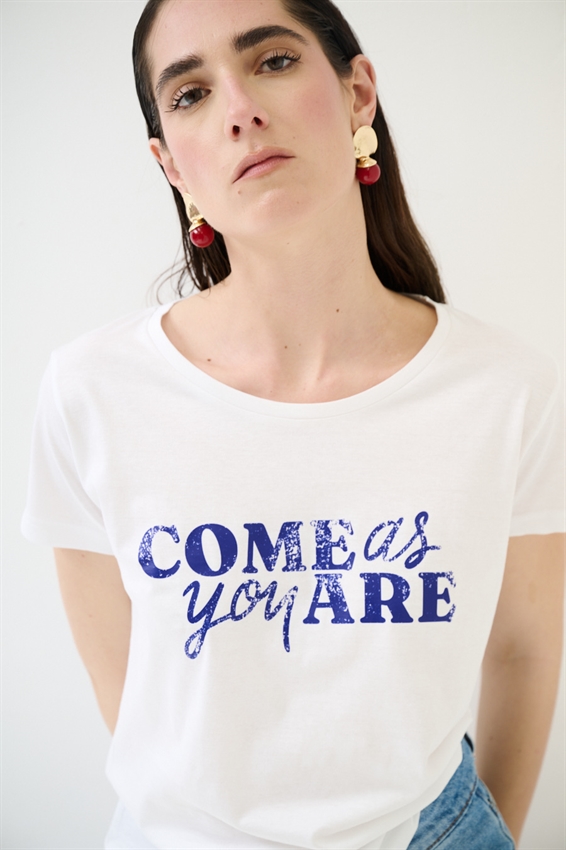 T-SHIRT BASIC CON STAMPA COME AS YOU ARE