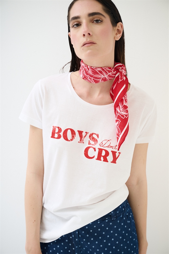 T-SHIRT BASIC CON STAMPA BOYS CRY