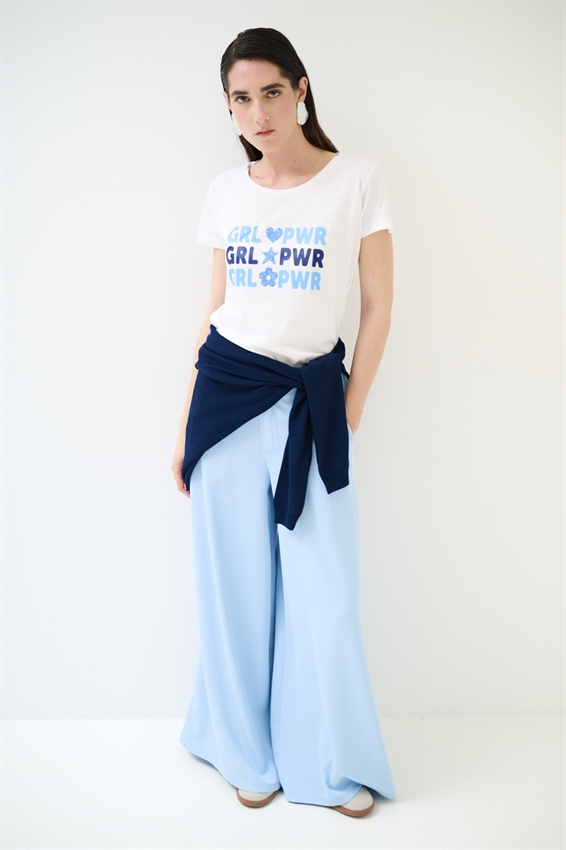 T-SHIRT BASIC CON STAMPA GIRL POWER