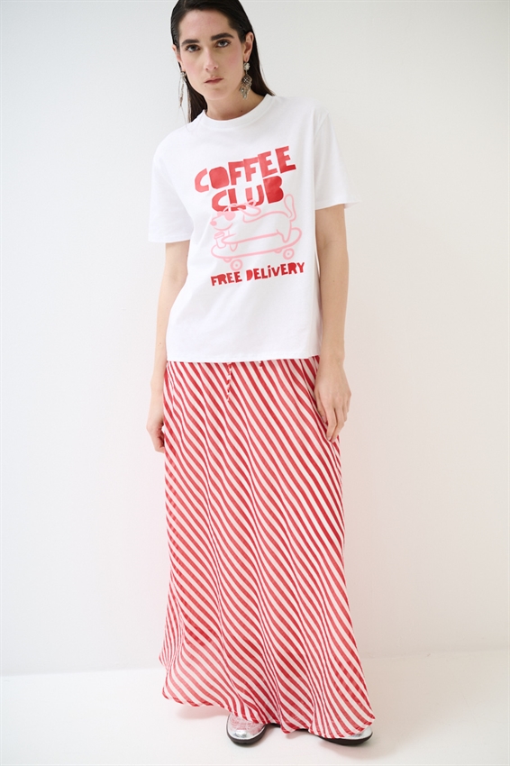 T-SHIRT REGULAR CON STAMPA COFFEE CLUB