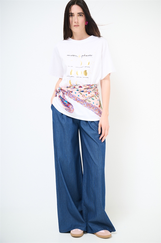 T-SHIRT GRACE CON STAMPA MOON PHASES