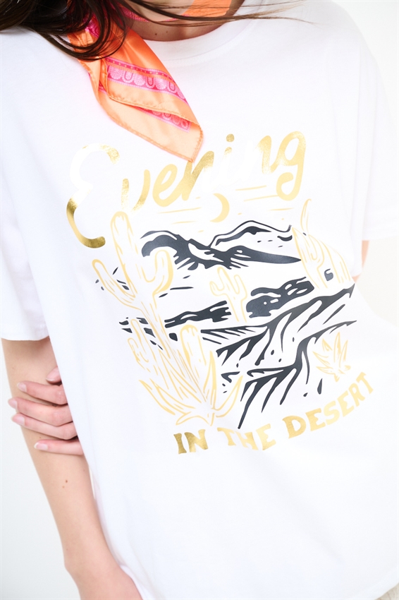 T-SHIRT GRACE CON STAMPA DESERT