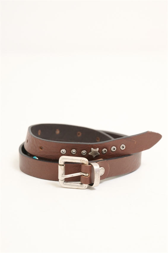 CINTURA IN PELLE CON PIETRE SMERALDO