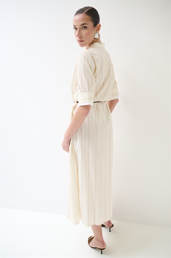 ABITO CHEMISIER RIGA RICAMATO BIANCO