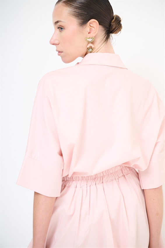 CAMICIA MANICA A PIPISTRELLO ROSA